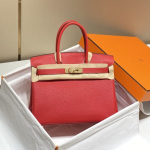 Replica Hermes Birkin Hot Red - 1:1 designer replica handbag