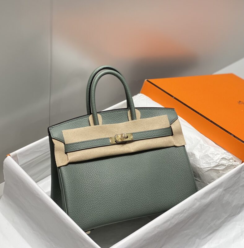 Replica Hermes Birkin Almond Green - near-authentic luxury replica handbag