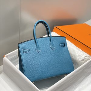 Replica Hermes Birkin Denim Blue - best-selling designer handbag dupe