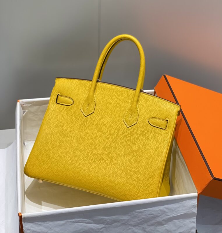 Replica Hermes Birkin Amber Yellow - high-quality designer bag clone