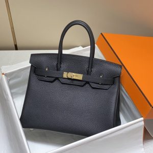 Replica Hermes Birkin Black Gold - premium-grade designer purse dupe