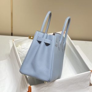 Replica Hermes Birkin Linen Blue - ultra-realistic fake designer tote