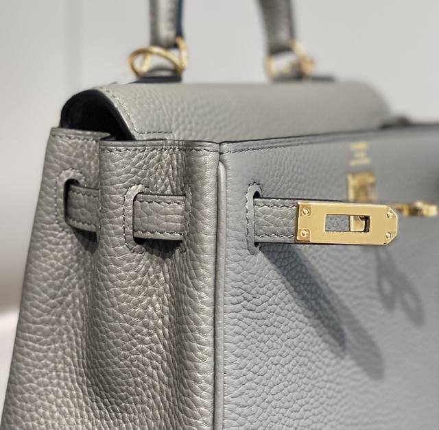 Replica Hermes Kelly Mini Cumulonimbus Gray - authentic-look luxury purse replica