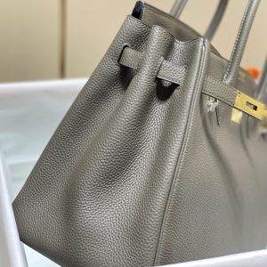 Replica Hermes Birkin Pewter Grey - ultra-realistic fake designer tote