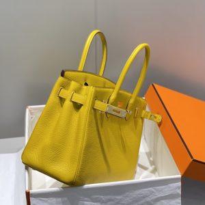 Replica Hermes Birkin Amber Yellow - high-accuracy replica luxury purse