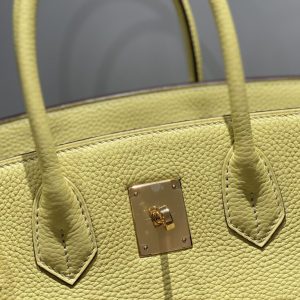 Replica Hermes Birkin Yellow - premium 1:1 fake handbag model