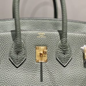 Replica Hermes Birkin Almond Green - high-quality designer bag clone
