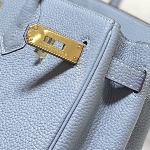 Replica Hermes Birkin Linen Blue - high-end fake designer purse
