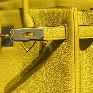 Replica Hermes Birkin Amber Yellow - 1:1 designer replica handbag