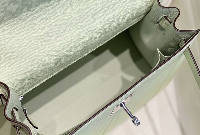 Replica Hermes Kelly Bubble Green - best quality luxury bag dupe