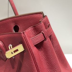 Replica Hermes Birkin Bordeaux Red - premium 1:1 fake handbag model