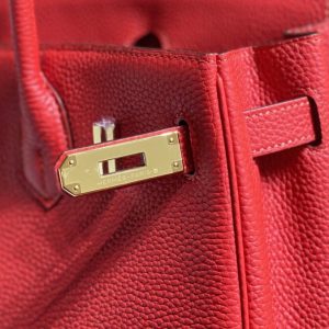 Replica Hermes Birkin Hot Red - realistic designer-inspired fake bag