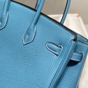 Replica Hermes Birkin Denim Blue - near-authentic luxury replica handbag