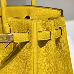 Replica Hermes Birkin Amber Yellow - high-accuracy replica luxury purse