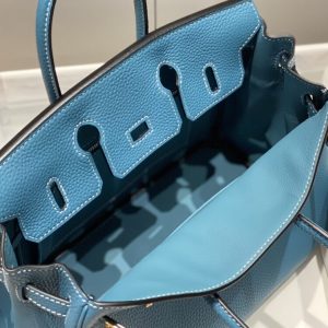 Replica Hermes Birkin Denim Blue - best-selling designer handbag dupe