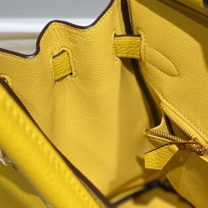 Replica Hermes Birkin Amber Yellow - authentic-look luxury purse replica