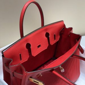 Replica Hermes Birkin Hot Red - high-accuracy replica luxury purse