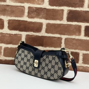 Replica Gucci Moon Side Canvas Black - top-rated replica designer bag