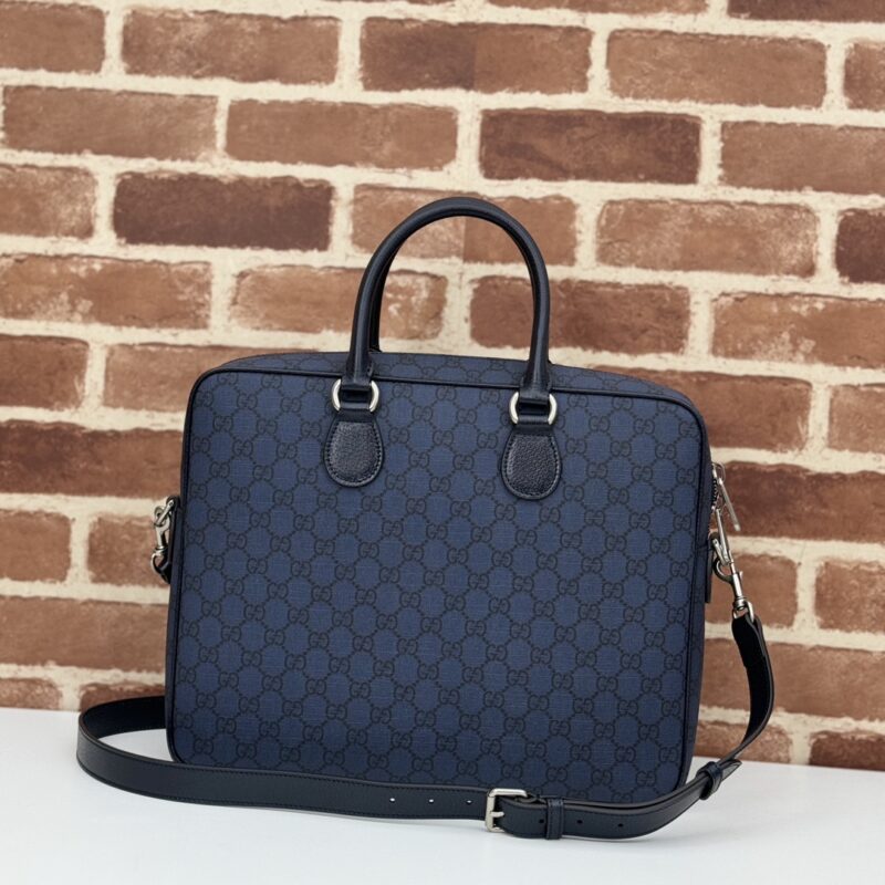 Replica Gucci Crossbody Briefcase Blue - high-accuracy replica luxury purse