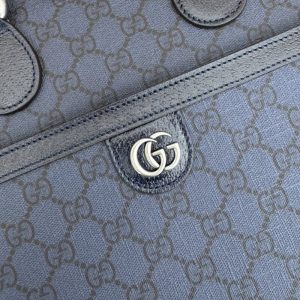 Replica Gucci Crossbody Briefcase Blue - premium 1:1 fake handbag model