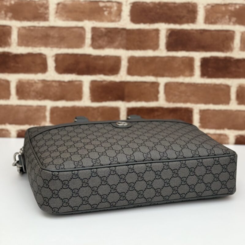 Replica Gucci Crossbody Briefcase Grey - high-quality designer bag clone