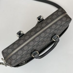 Replica Gucci Crossbody Briefcase Grey - best quality luxury bag dupe