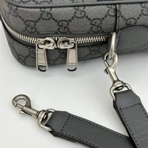 Replica Gucci Crossbody Briefcase Grey - authentic-look luxury purse replica
