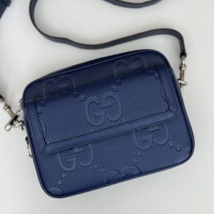 Replica Gucci Jumbo GG Crossbody Blue - top-tier luxury replica shoulder bag