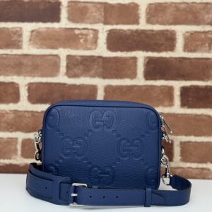 Replica Gucci Jumbo GG Crossbody Blue - high-quality designer bag clone