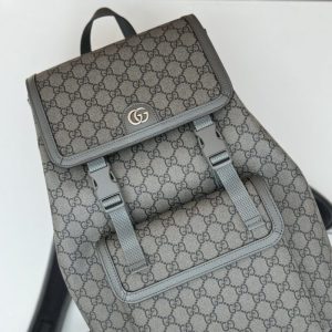 Replica Gucci Large Ophidia Backpack Grey - top-rated replica designer bag