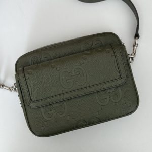 Replica Gucci Jumbo GG Crossbody Green - high-end fake designer purse