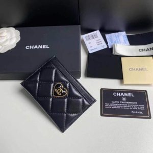 Replica Chanel Flap Card Holder Heart - realistic designer-inspired fake bag