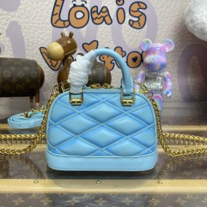 Replica Louis Vuitton Alma Nano Water Blue - authentic-look luxury purse replica