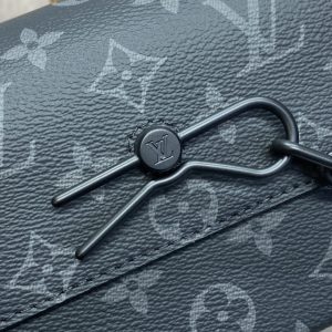 Replica Louis Vuitton Steamer Wearable Wallet Black Canvas - authentic-look luxury purse replica