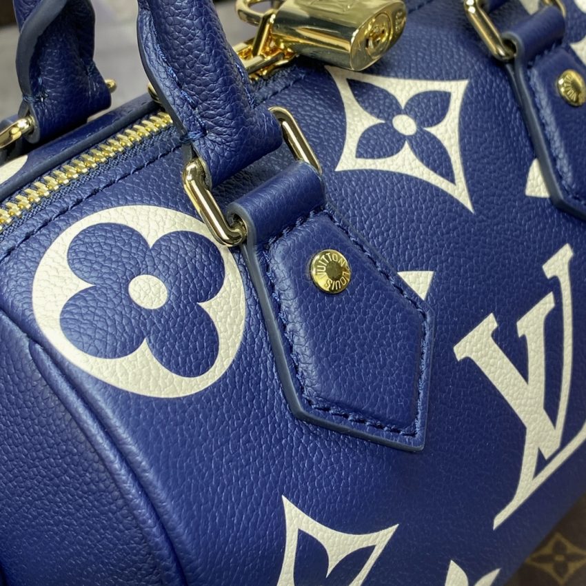 Replica Louis Vuitton Speedy Bandouliere 20 Blue - high-accuracy replica luxury purse