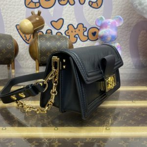 Replica Louis Vuitton Dauphine East West Black - premium-grade designer purse dupe