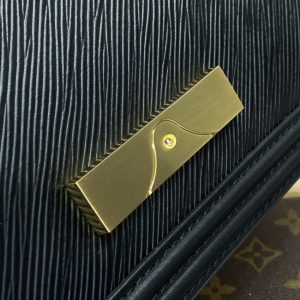 Replica Louis Vuitton Dauphine East West Black - 1:1 designer replica handbag