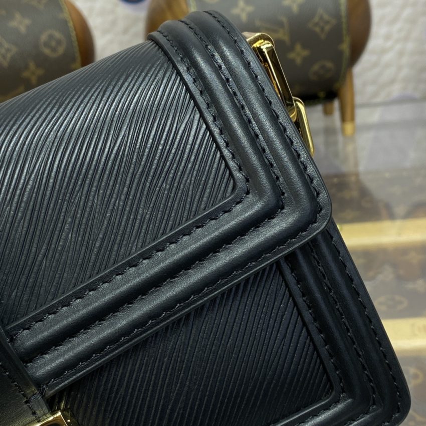 Replica Louis Vuitton Dauphine East West Black - 1:1 designer replica handbag