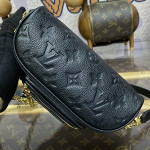 Replica Louis Vuitton Bumbag Mini Full Black - authentic-look luxury purse replica