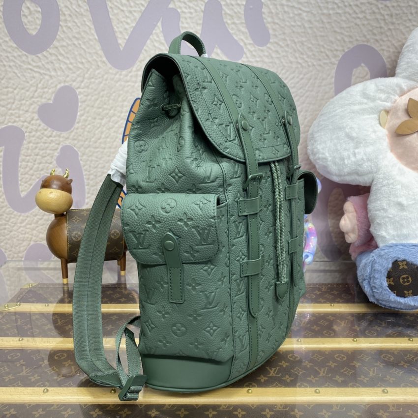 Replica Louis Vuitton Christopher Backpack Green - 1:1 designer replica handbag