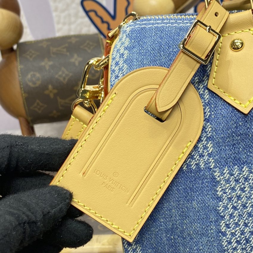 Replica Louis Vuitton Speedy Bandouliere 25 Denim - high-end fake designer purse