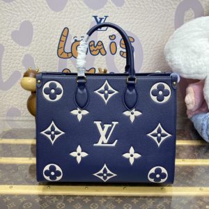 Replica LV OnTheGo Dark Blue - near-authentic luxury replica handbag