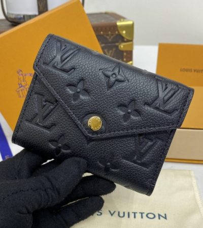 Replica Louis Vuitton Victorine Wallet Black - 1:1 designer replica handbag