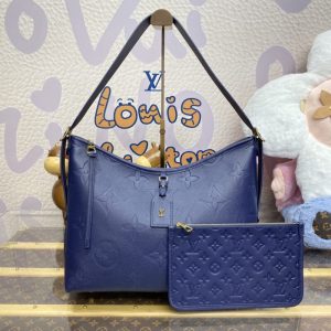 Replica Louis Vuitton Carry All MM Dark Blue - near-authentic luxury replica handbag