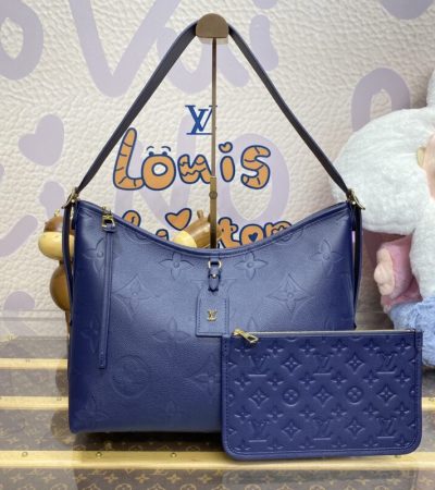 Replica Louis Vuitton Carry All MM Dark Blue - near-authentic luxury replica handbag