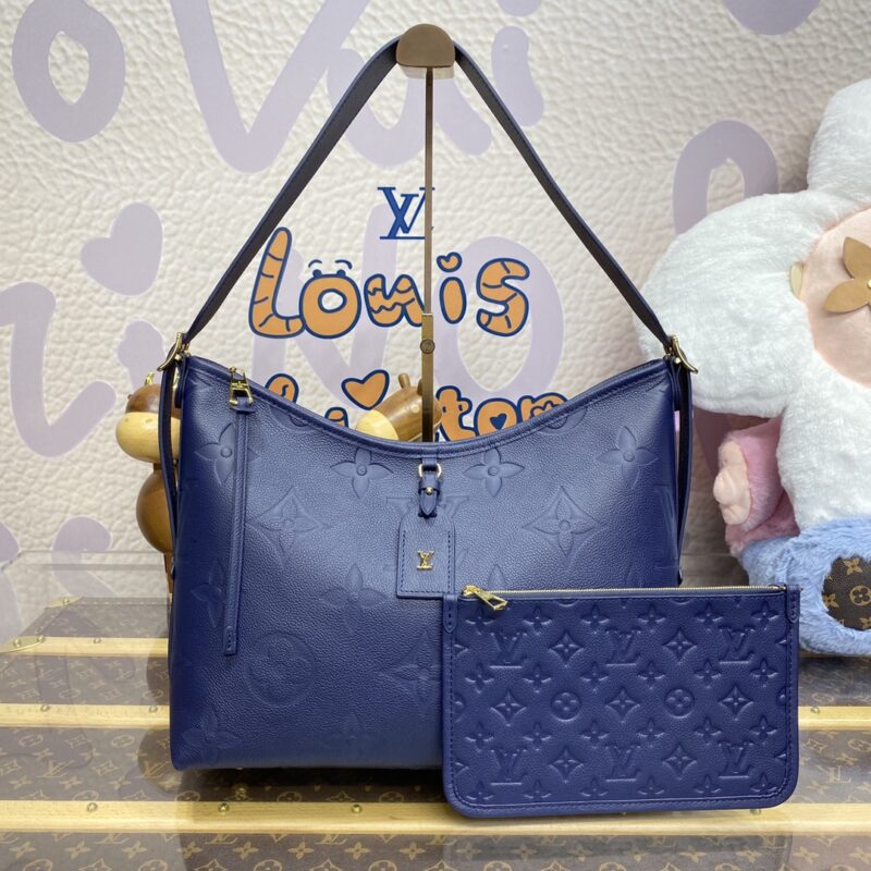 Replica Louis Vuitton Carry All MM Dark Blue - near-authentic luxury replica handbag