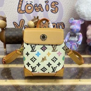 Replica Louis Vuitton Nano Steamer Brown - top-tier luxury replica shoulder bag