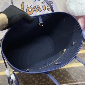 Replica Louis Vuitton Neverfull MM Blue - high-accuracy replica luxury purse
