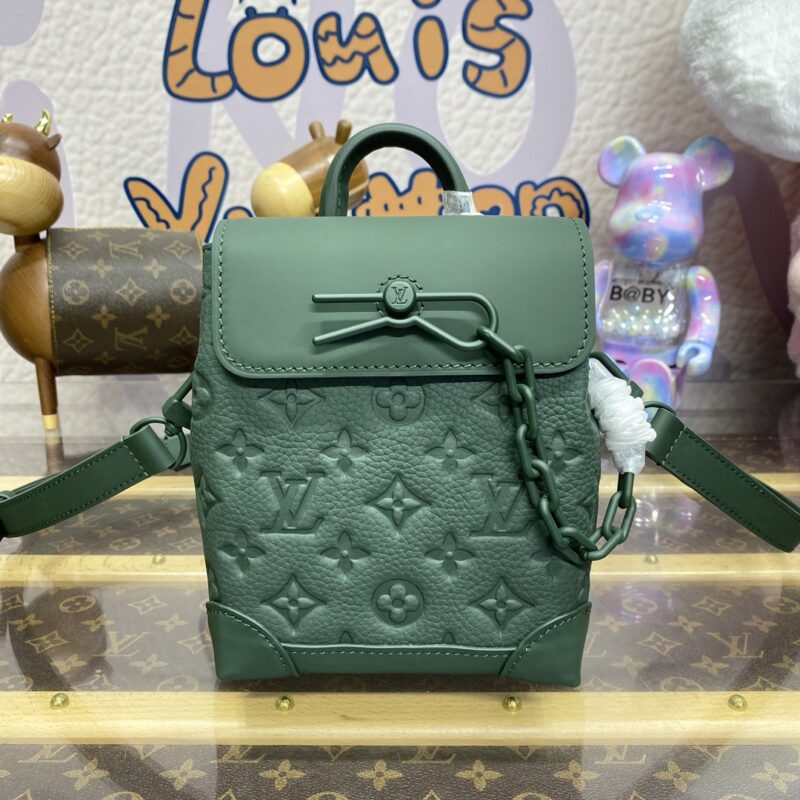 Replica Louis Vuitton Nano Steamer Green - near-authentic luxury replica handbag