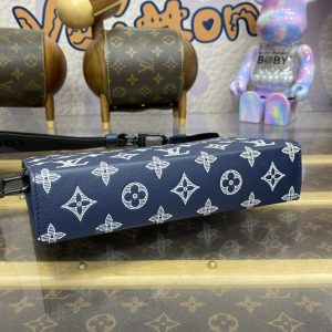 Replica Louis Vuitton Gaston Wearable Wallet Blue - authentic-look luxury purse replica